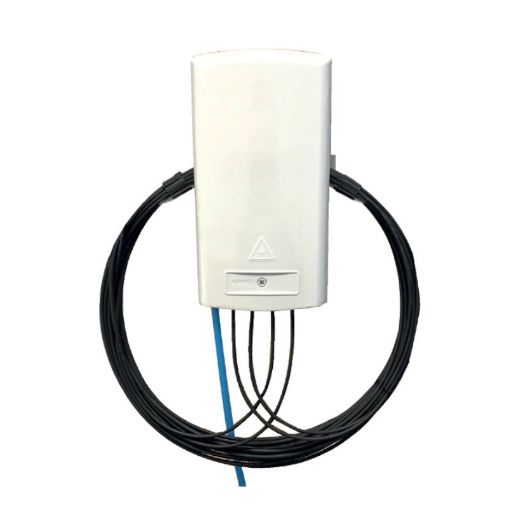 Picture of Outdoor outlet grey color RAL 7035, material UV resistant - Hermes 4HP socket