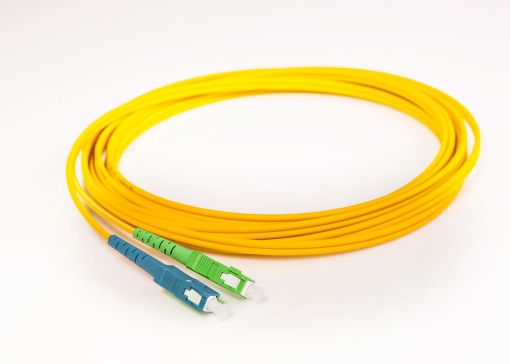 Picture of Patchcord 2,0mm simplex 9/125 SC APC-SC PC 3m yellow