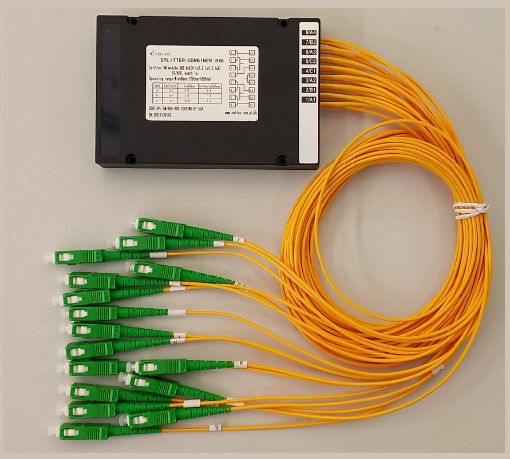 Picture of Splitter SM 8x8 in ABS case, SC / APC connectors