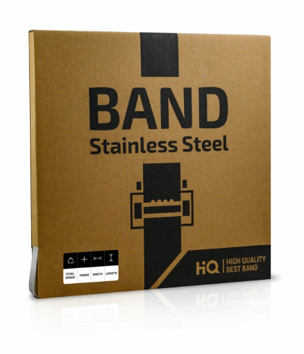 Stainless Steel Band 12.7x0.7mm 30m - G304 Cardboard