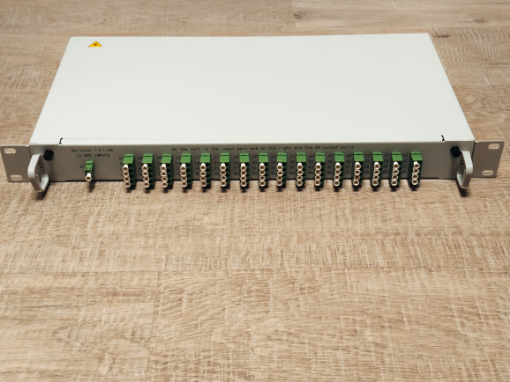 1U 19” Rack 1x1:64 PLC Splitter LC/APC G657A1
